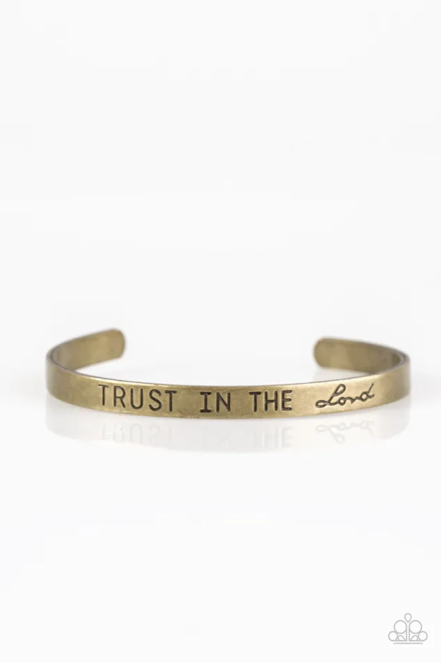 Bracelets Paparazzi Bracelet I Put My Trust In You Brass Paparazzi Jewelry