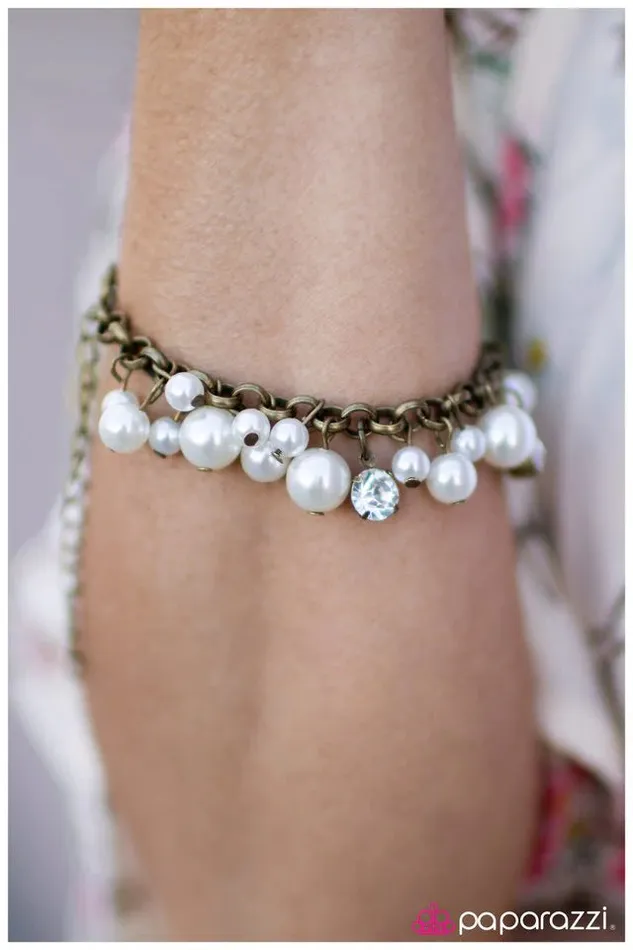 Bracelets Paparazzi Bracelet Mr and Mrs White Paparazzi Jewelry