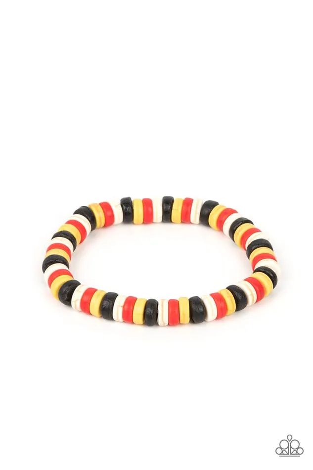 Bracelets Paparazzi Bracelet Rural Rocker Red Paparazzi Jewelry