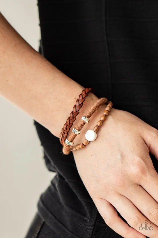 Bracelets Paparazzi Bracelet Terrarium Terrain Brown Paparazzi Jewelry