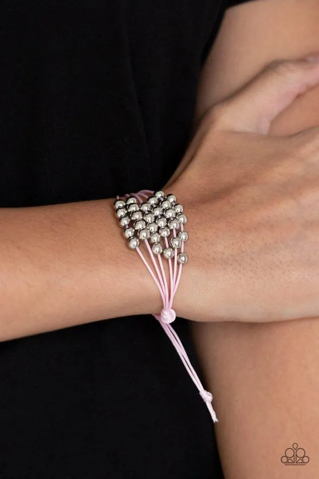 Bracelets Paparazzi Bracelet Without Skipping A BEAD Pink Paparazzi Jewelry