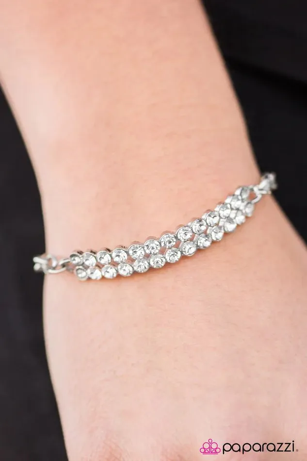 Bracelets Paparazzi Jewelry Paparazzi Bracelet All Bravado White