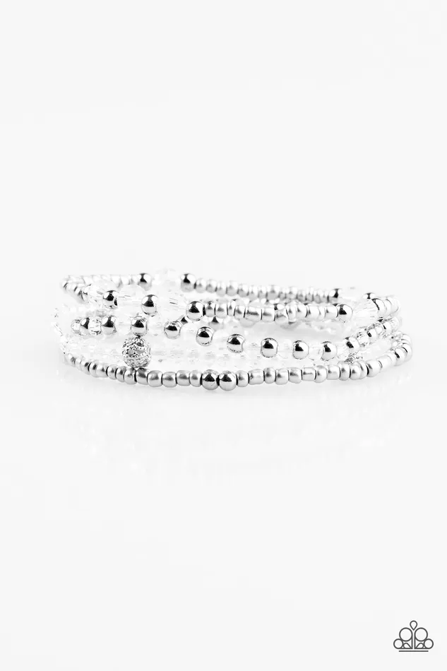 Bracelets Paparazzi Jewelry Paparazzi Bracelet All Glam White