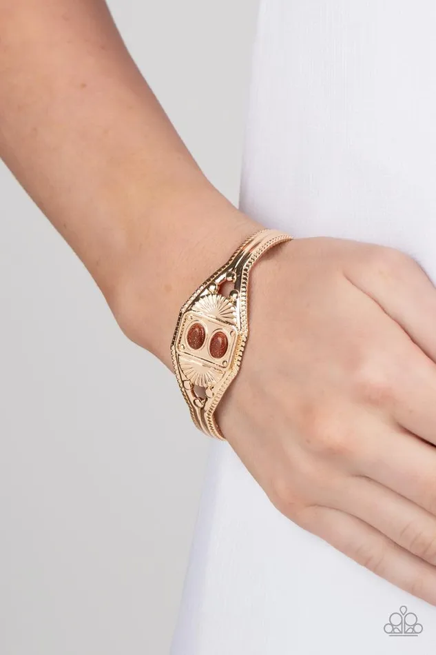 Bracelets Paparazzi Jewelry Paparazzi Bracelet Aztec Allure Gold