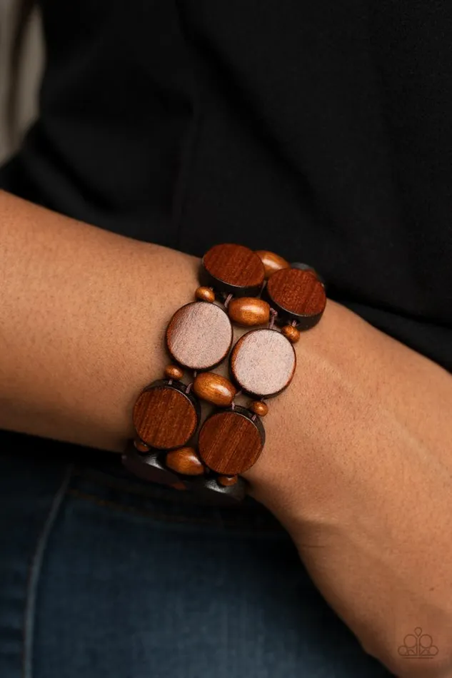 Bracelets Paparazzi Jewelry Paparazzi Bracelet Beach Bravado Brown