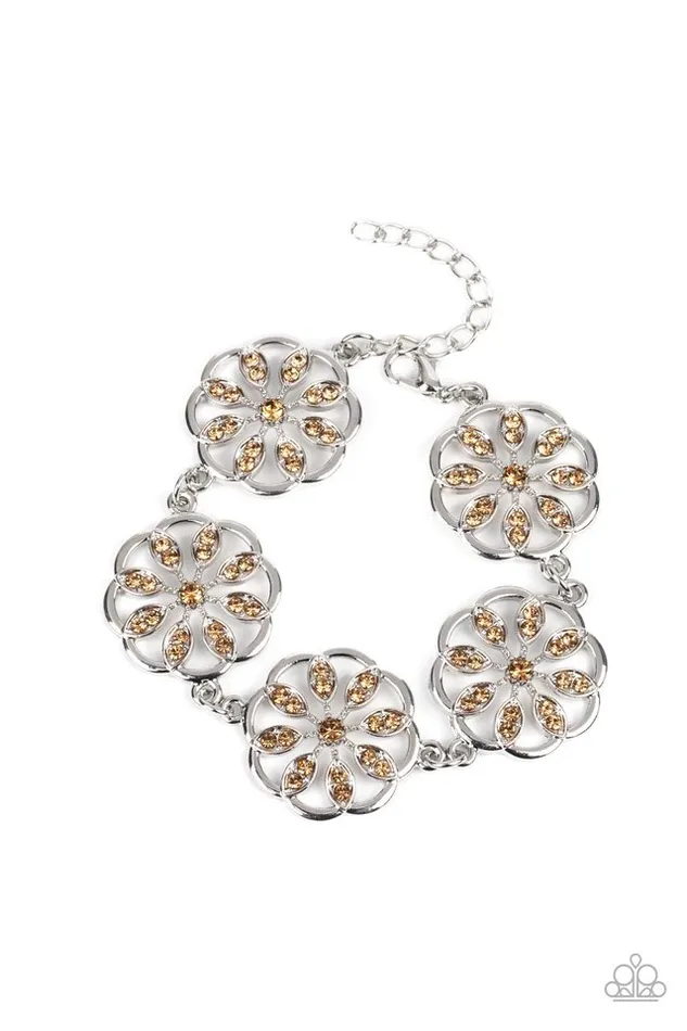 Bracelets Paparazzi Jewelry Paparazzi Bracelet Blooming Bling Brown Bracelets Paparazzi Jewelry Paparazzi Bracelet Blooming Bling Brown