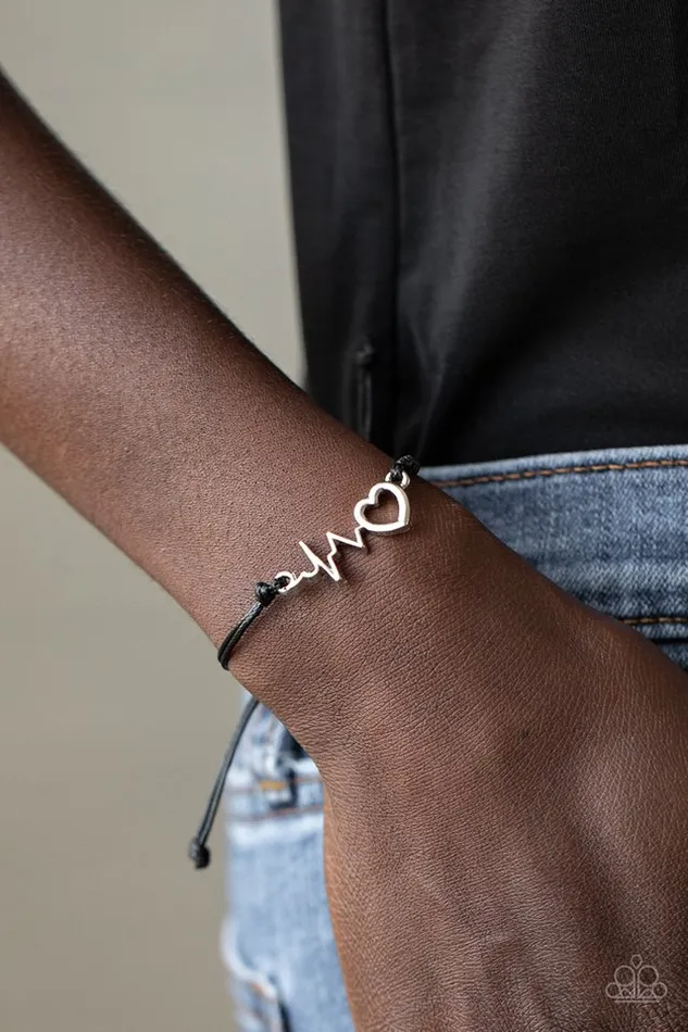 Bracelets Paparazzi Jewelry Paparazzi Bracelet Cardiac Couture Black