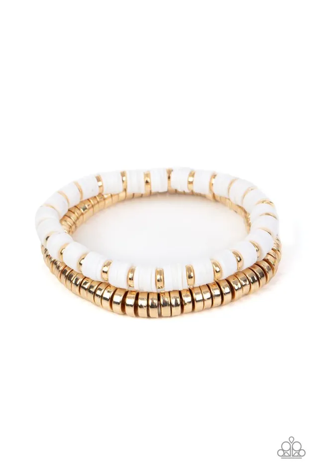 Bracelets Paparazzi Jewelry Paparazzi Bracelet Catalina Marina White Bracelets Paparazzi Jewelry Paparazzi Bracelet Catalina Marina White
