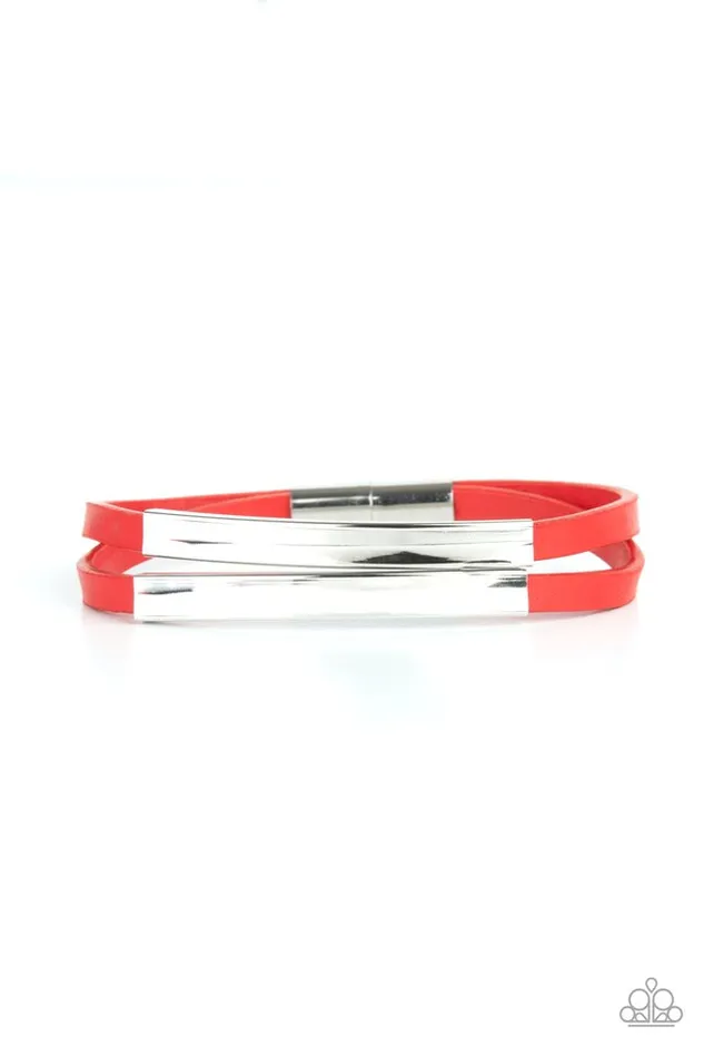 Bracelets Paparazzi Jewelry Paparazzi Bracelet Dangerously Divine Red