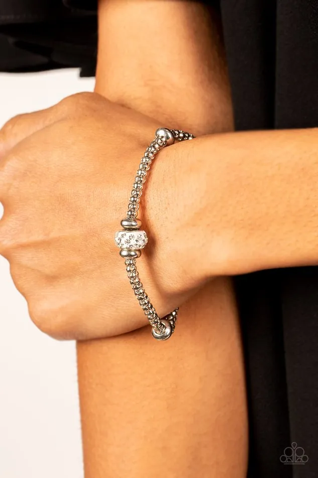 Bracelets Paparazzi Jewelry Paparazzi Bracelet Downtown Decoupage White