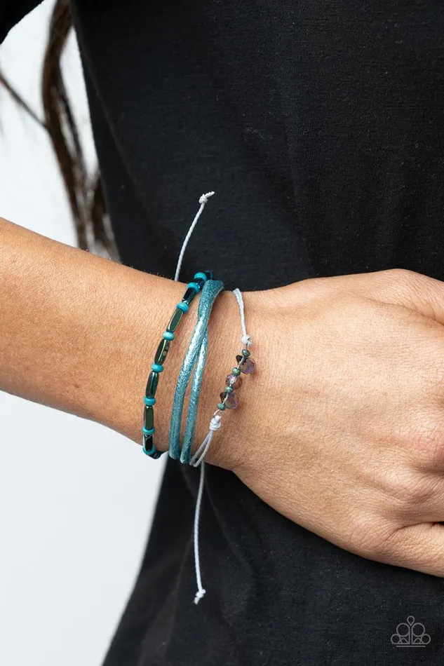 Bracelets Paparazzi Jewelry Paparazzi Bracelet Holographic Hike Blue