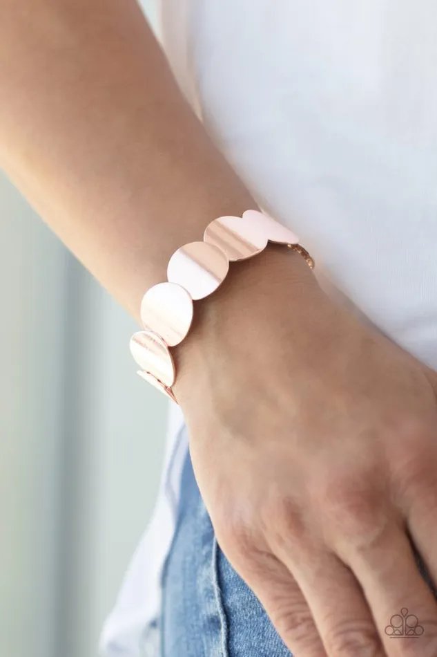 Bracelets Paparazzi Jewelry Paparazzi Bracelet Industrial Influencer Rose Gold