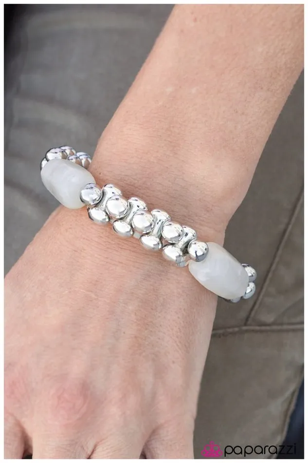 Bracelets Paparazzi Jewelry Paparazzi Bracelet Jinx White