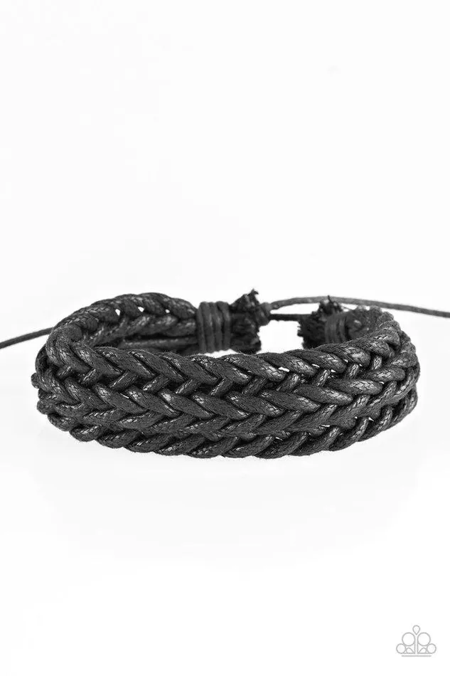 Bracelets Paparazzi Jewelry Paparazzi Bracelet KNOT The End Of The World Black