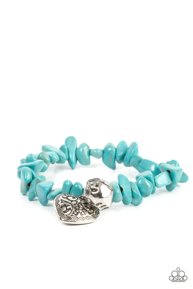 Bracelets Paparazzi Jewelry Paparazzi Bracelet Love You to Pieces Blue