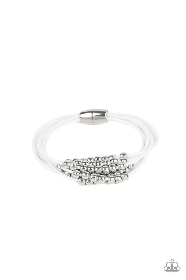 Bracelets Paparazzi Jewelry Paparazzi Bracelet Mega Magnetic White