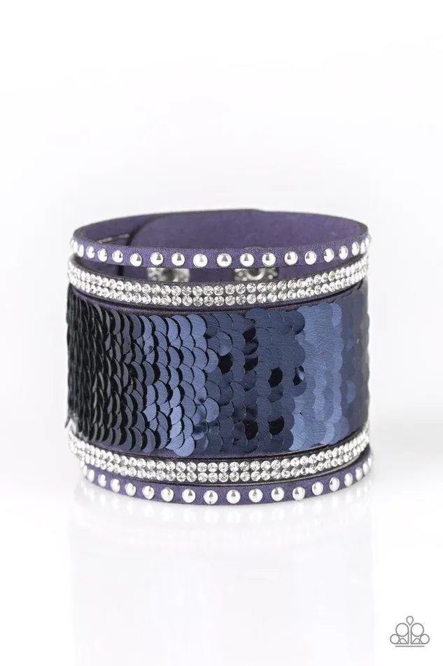 Bracelets Paparazzi Jewelry Paparazzi Bracelet MERMAIDS Have More Fun Blue