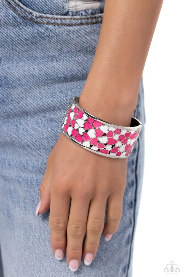 Bracelets Paparazzi Jewelry Paparazzi Bracelet Penchant for Patterns Pink