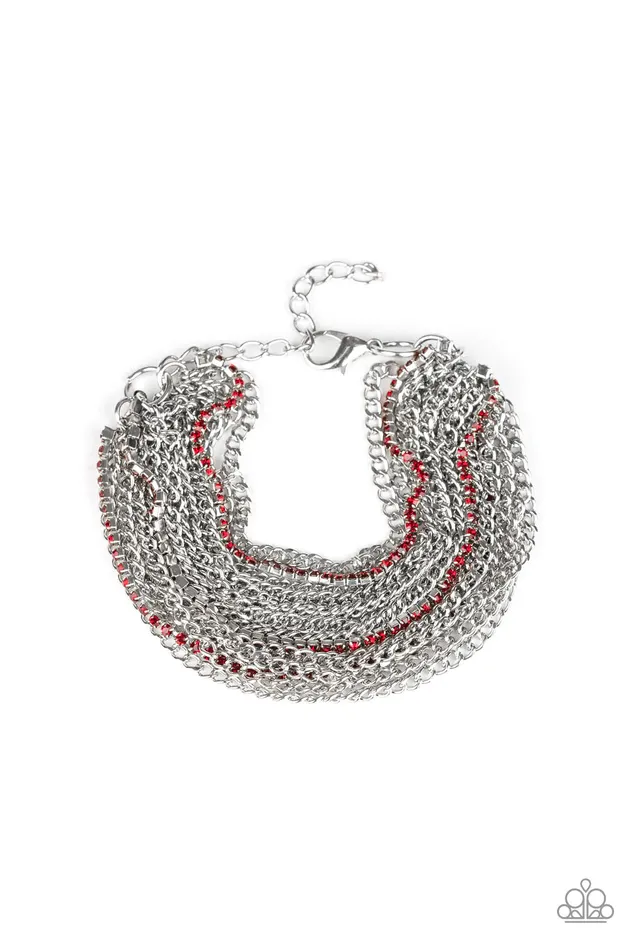 Bracelets Paparazzi Jewelry Paparazzi Bracelet Pour Me Another Red