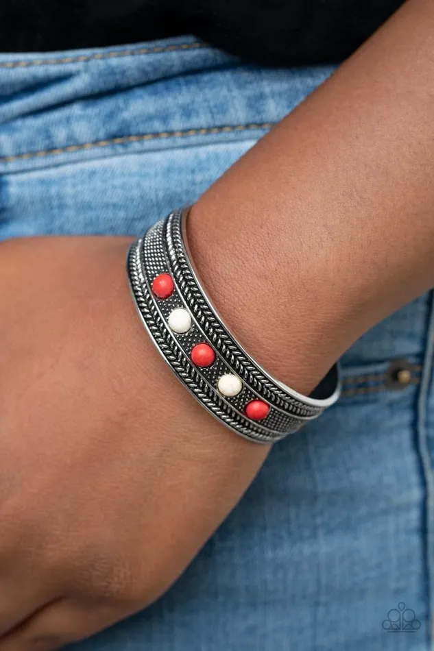 Bracelets Paparazzi Jewelry Paparazzi Bracelet Quarry Quake Red