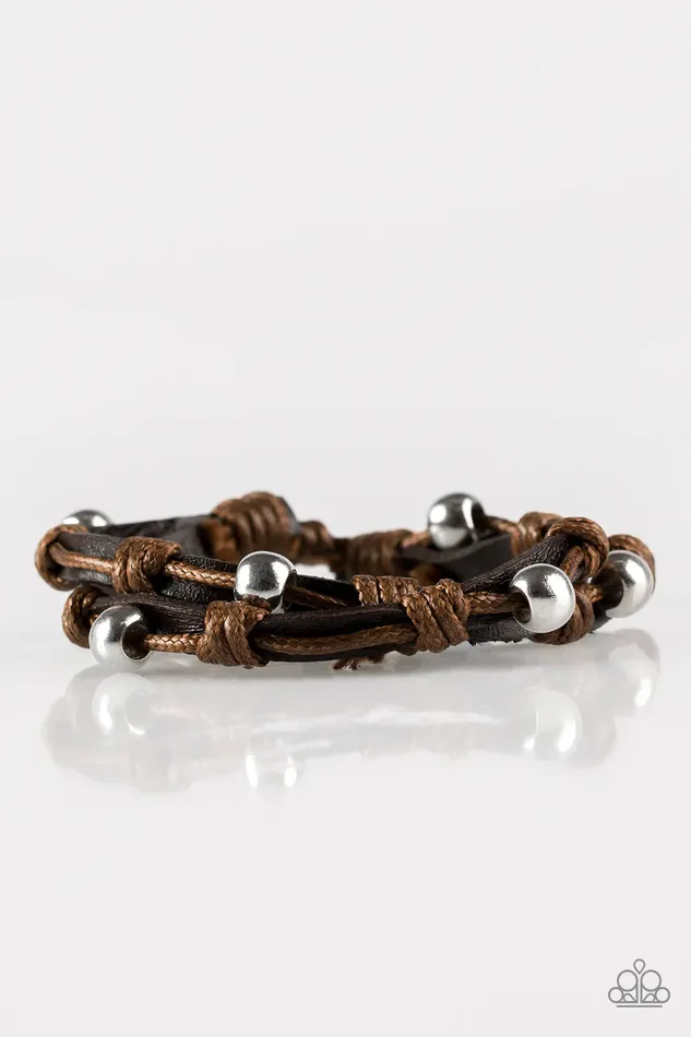 Bracelets Paparazzi Jewelry Paparazzi Bracelet Right To Ride Brown