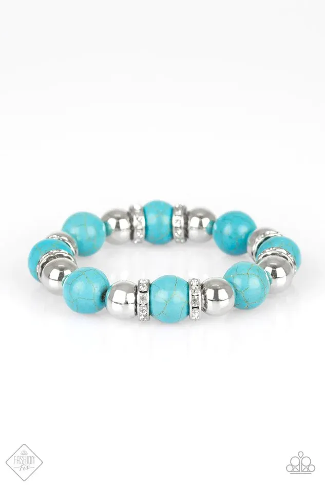 Bracelets Paparazzi Jewelry Paparazzi Bracelet Ruling Class Radiance Blue