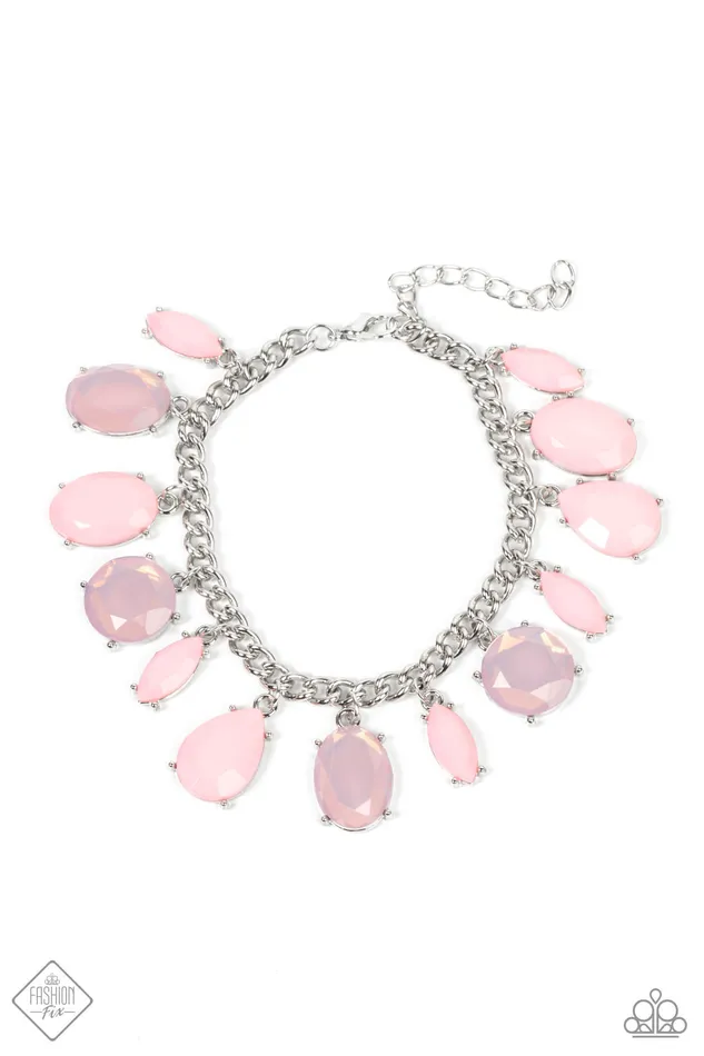Bracelets Paparazzi Jewelry Paparazzi Bracelet Serendipitous Shimmer Pink