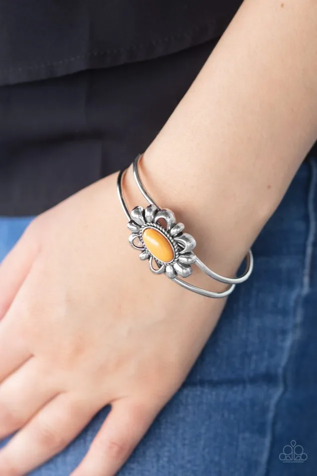 Bracelets Paparazzi Jewelry Paparazzi Bracelet Serene Succulent Orange