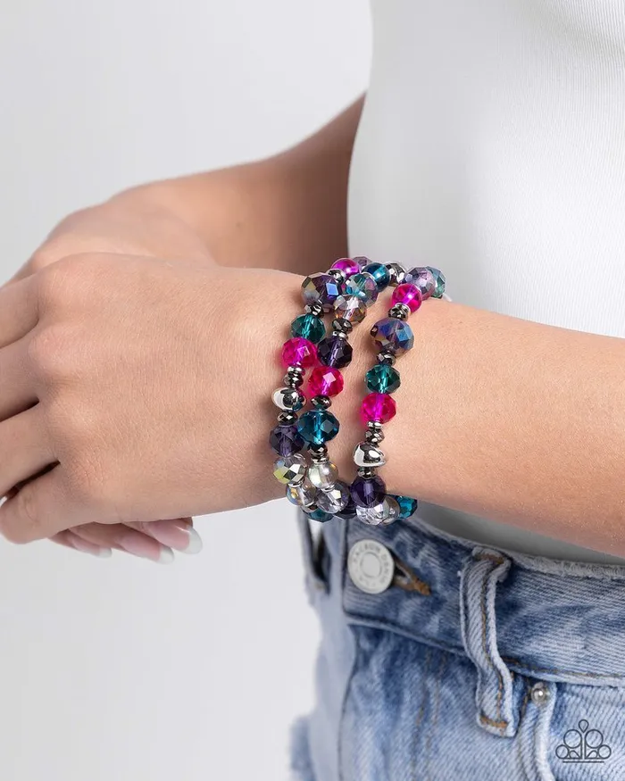 Bracelets Paparazzi Jewelry Paparazzi Bracelet Stack of GLASS Multi