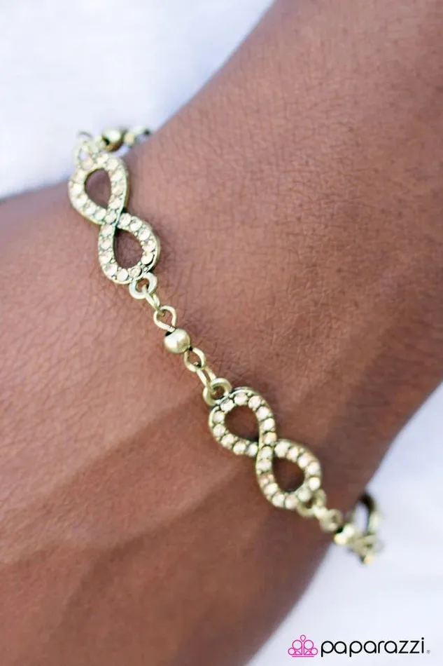 Bracelets Paparazzi Jewelry Paparazzi Bracelet Time and Time Again Brass