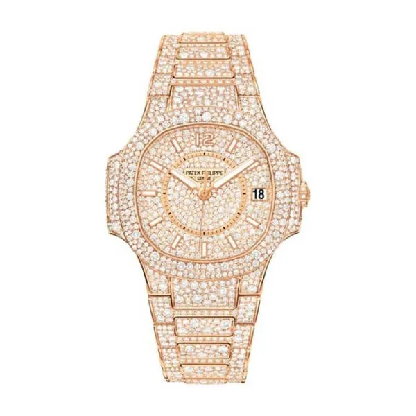 Bracelets Patek Philippe Patek Philippe Nautilus Ladies 336mm Womens Watch Ref 70211R001 Pave Diamond Diamond Dial Case in 18K Rose Gold Pave Diamond Bracelet Bracelets Patek Philippe Patek Philippe Nautilus Ladies 336mm Womens Watch Ref 70211R001 Pave Diamond Diamond Dial Case in 18K Rose Gold Pave Diamond Bracelet