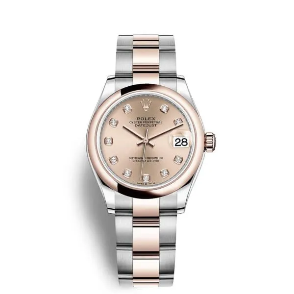 Bracelets Rolex Datejust 31mm Ref 2782410023 Rose Diamond Dial Two Tone Stainless Steel 18K Rose Gold Oyster Bracelet Womens Watch Rolex Bracelets Rolex Datejust 31mm Ref 2782410023 Rose Diamond Dial Two Tone Stainless Steel 18K Rose Gold Oyster Bracelet Womens Watch Rolex