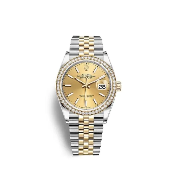 Bracelets Rolex Datejust 36mm Ref 126283rbr0001 Champagne Stick Dial Two Tone Stainless Steel 18K Yellow Gold Jubilee Bracelet Watch Rolex Bracelets Rolex Datejust 36mm Ref 126283rbr0001 Champagne Stick Dial Two Tone Stainless Steel 18K Yellow Gold Jubilee Bracelet Watch Rolex