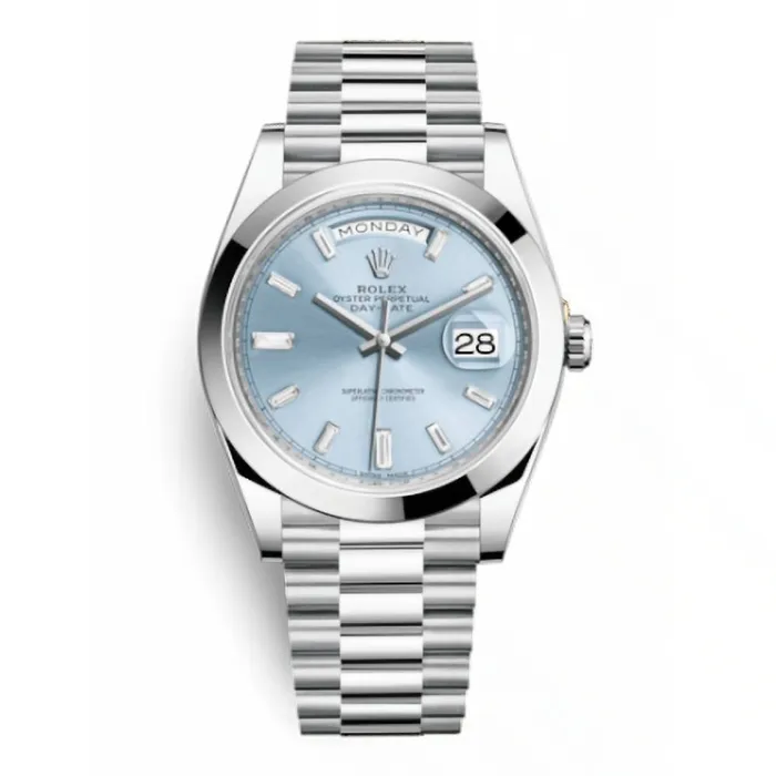 Bracelets Rolex Rolex Day Date 40mm Ref 2282060002 Ice Blue Diamond Dial Platinum President Bracelet Mens Watch Bracelets Rolex Rolex Day Date 40mm Ref 2282060002 Ice Blue Diamond Dial Platinum President Bracelet Mens Watch