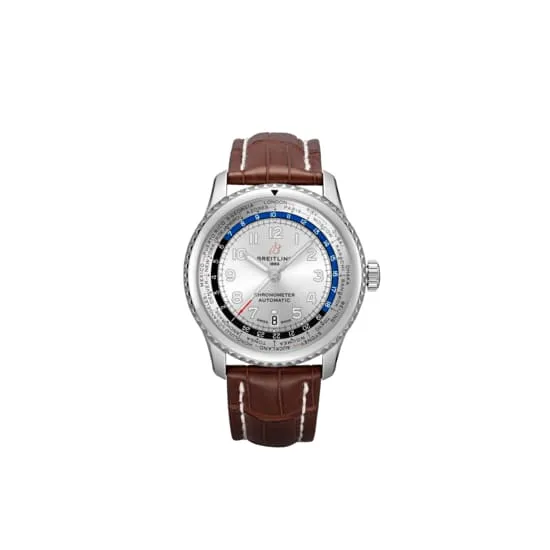 Breitling Aviator 8 B35 Automatic Unitime 43 Stainless Steel Silver dial Watch AB3521U01G1P1 Breitling Bracelets Breitling Aviator 8 B35 Automatic Unitime 43 Stainless Steel Silver dial Watch AB3521U01G1P1 Breitling Bracelets