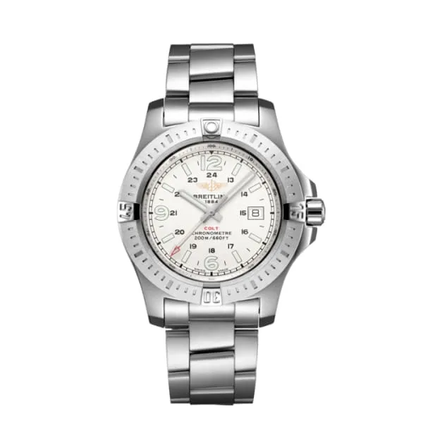Breitling Colt Quartz Stainless Steel 44mm Silver dial Watch A74388111G1A1 Breitling Bracelets Breitling Colt Quartz Stainless Steel 44mm Silver dial Watch A74388111G1A1 Breitling Bracelets