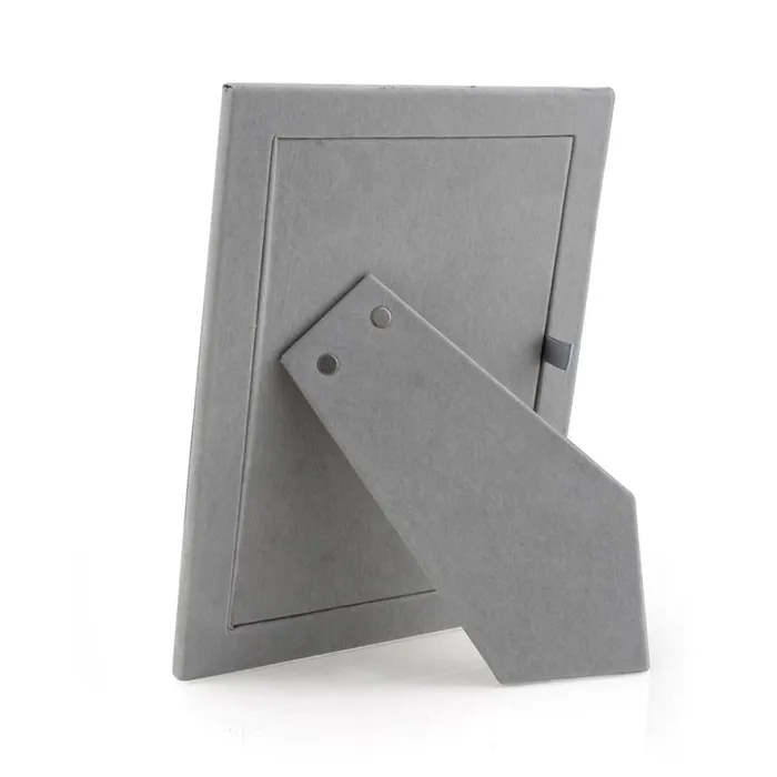 Croghans 5x7 Sand Shagreen Silver Plated Picture Frame Rings