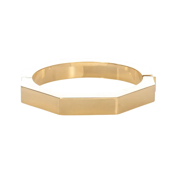 Croghans PreStyled Sets 14K Yellow Gold Italian 10mm Octagonal Bangle
