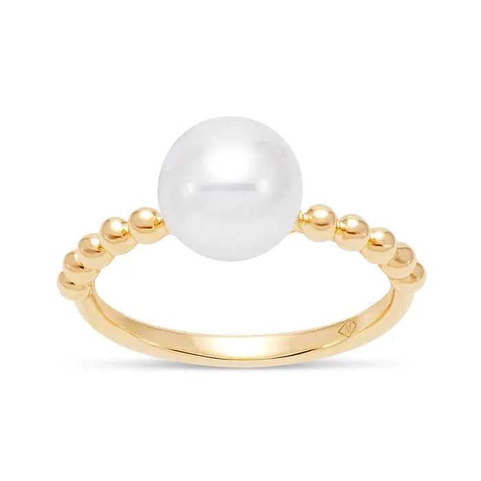 Croghans Rings Freshwater Pearl 14K Yellow Gold Ring