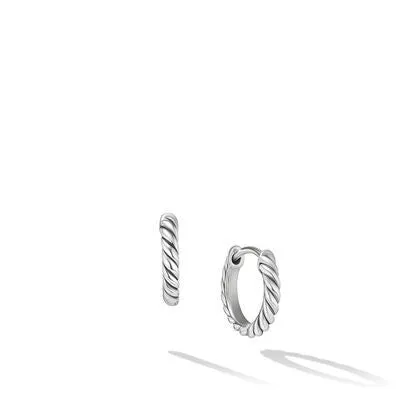 David Yurman David Yurman 2mm Cable Hoop Earrings Earrings