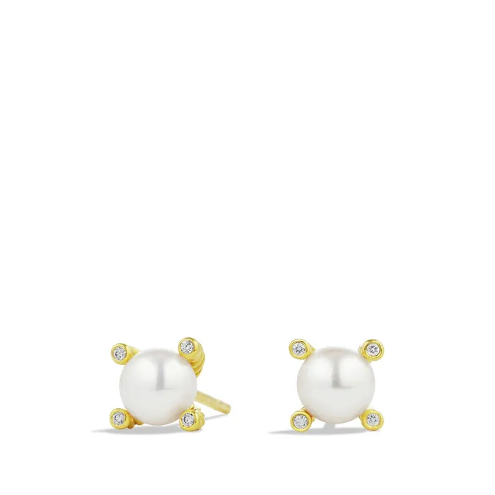 David Yurman Earrings David Yurman Cable Pearl Small Stud Earrings