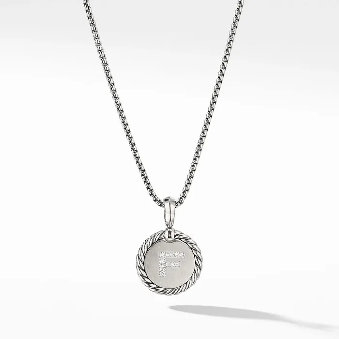David Yurman Initial F Pendant David Yurman Necklaces