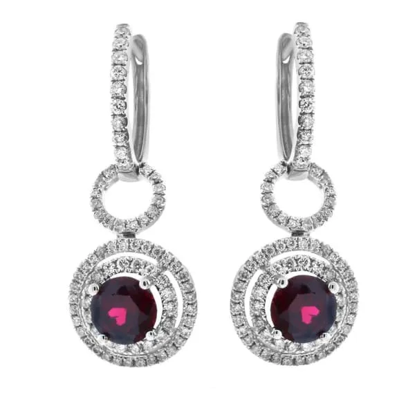 Diamond Source NYC Earrings 18kt Fancy Drop Earrings With 059ct Total Diamonds TE0721M1