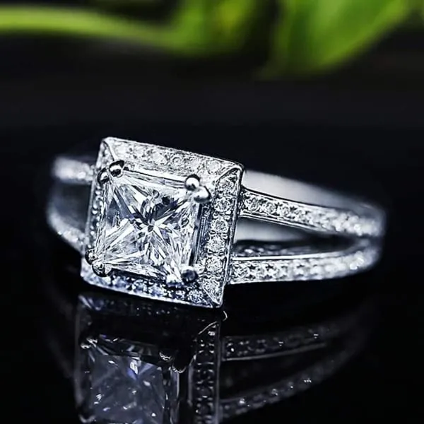 Diamond Source NYC Rings Extraordinary Engagement Ring with center 116ct Princess Cut Diamond RN17500 Diamond Source NYC Rings Extraordinary Engagement Ring with center 116ct Princess Cut Diamond RN17500