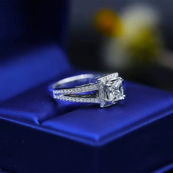 Diamond Source NYC Rings Extraordinary Engagement Ring with center 116ct Princess Cut Diamond RN17500 Diamond Source NYC Rings Extraordinary Engagement Ring with center 116ct Princess Cut Diamond RN17500
