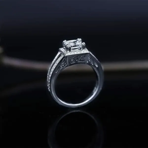Diamond Source NYC Rings Extraordinary Engagement Ring with center 116ct Princess Cut Diamond RN17500 Diamond Source NYC Rings Extraordinary Engagement Ring with center 116ct Princess Cut Diamond RN17500