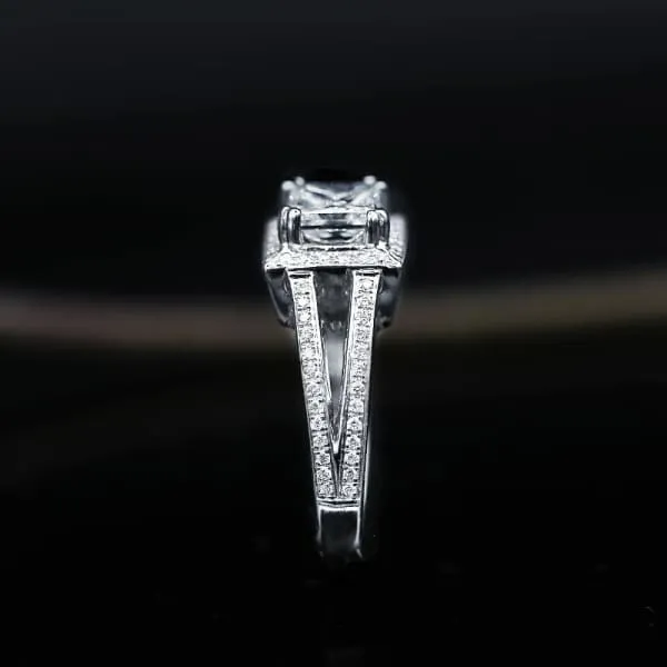Diamond Source NYC Rings Extraordinary Engagement Ring with center 116ct Princess Cut Diamond RN17500 Diamond Source NYC Rings Extraordinary Engagement Ring with center 116ct Princess Cut Diamond RN17500