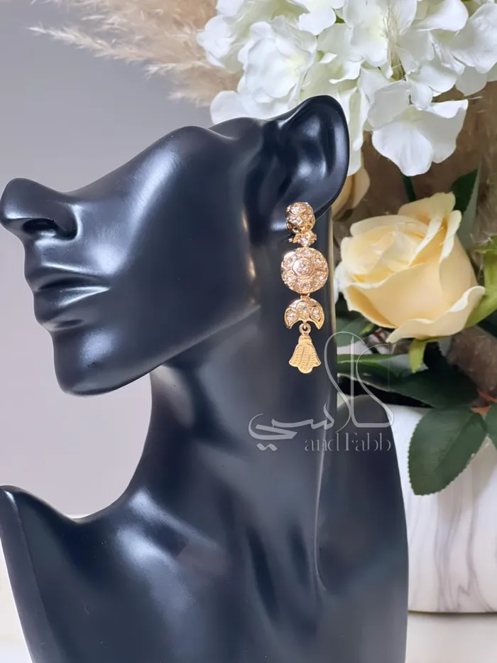Earrings Goldy round earrings Classy Fabb