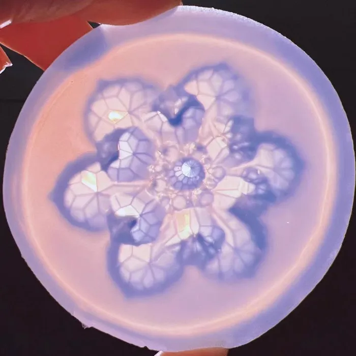 Earrings IntoResin IntoResin Handmade Crystal Flower Brooch Resin Mold Original Design