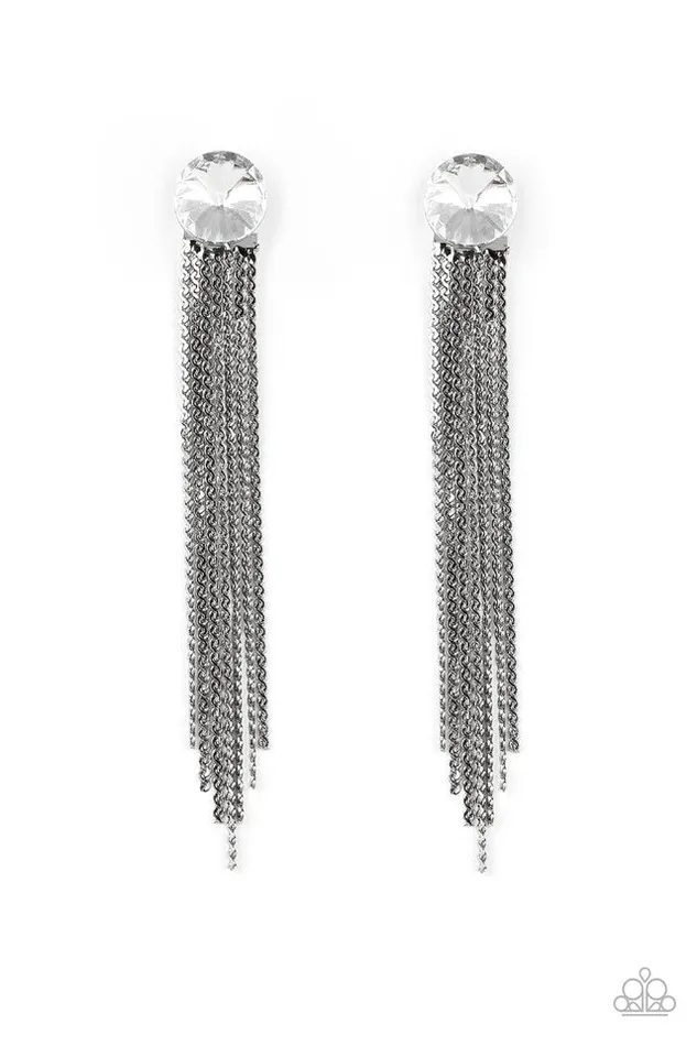 Earrings Paparazzi Earring Level Up Black Paparazzi Jewelry Earrings Paparazzi Earring Level Up Black Paparazzi Jewelry